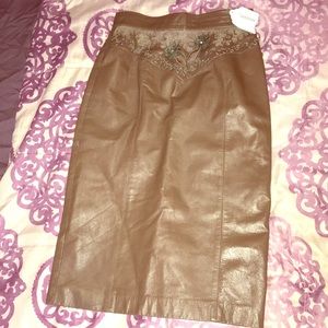 Real LEATHER SKIRT